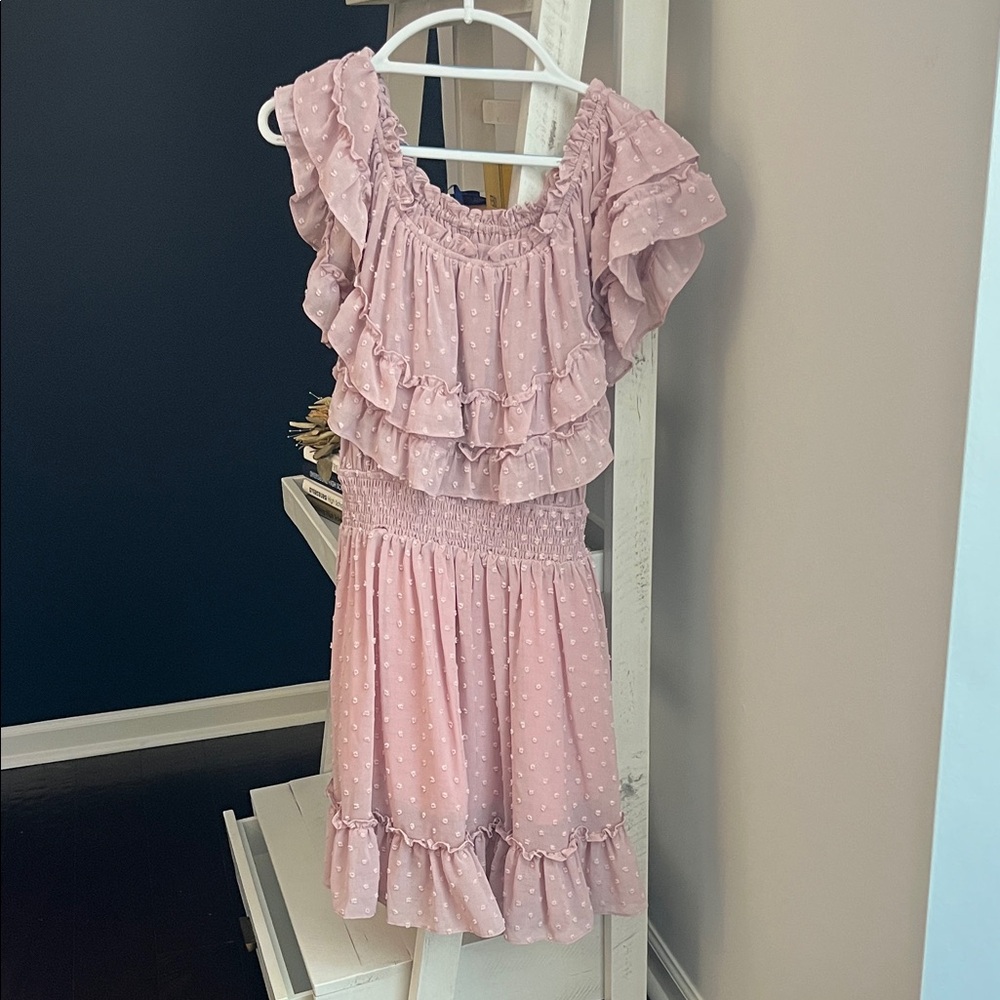 Bluivy Light Pink Ruffle Dress